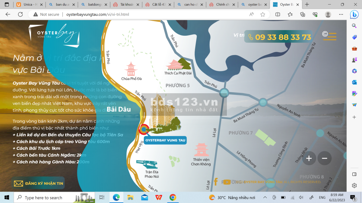 Căn hộ khách sạn 5 sao view biển Vũng Tàu