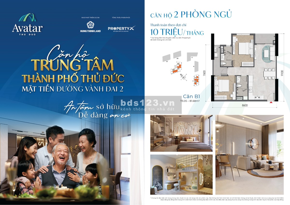 Chỉ 177 triệu đợt 1 và thanh toán mỗi đợt 14-15 tr/ tháng là mua được ngay căn hộ Thủ Đức 3 PN 97m2