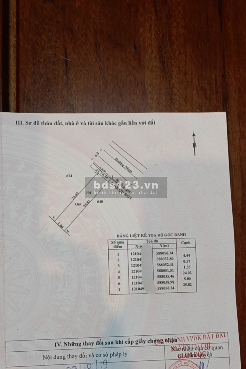 Đất ngợp chính chủ 127m2, 600 triệu, full thổ cư, ngay gần chợ Tân Phú Trung, SHR