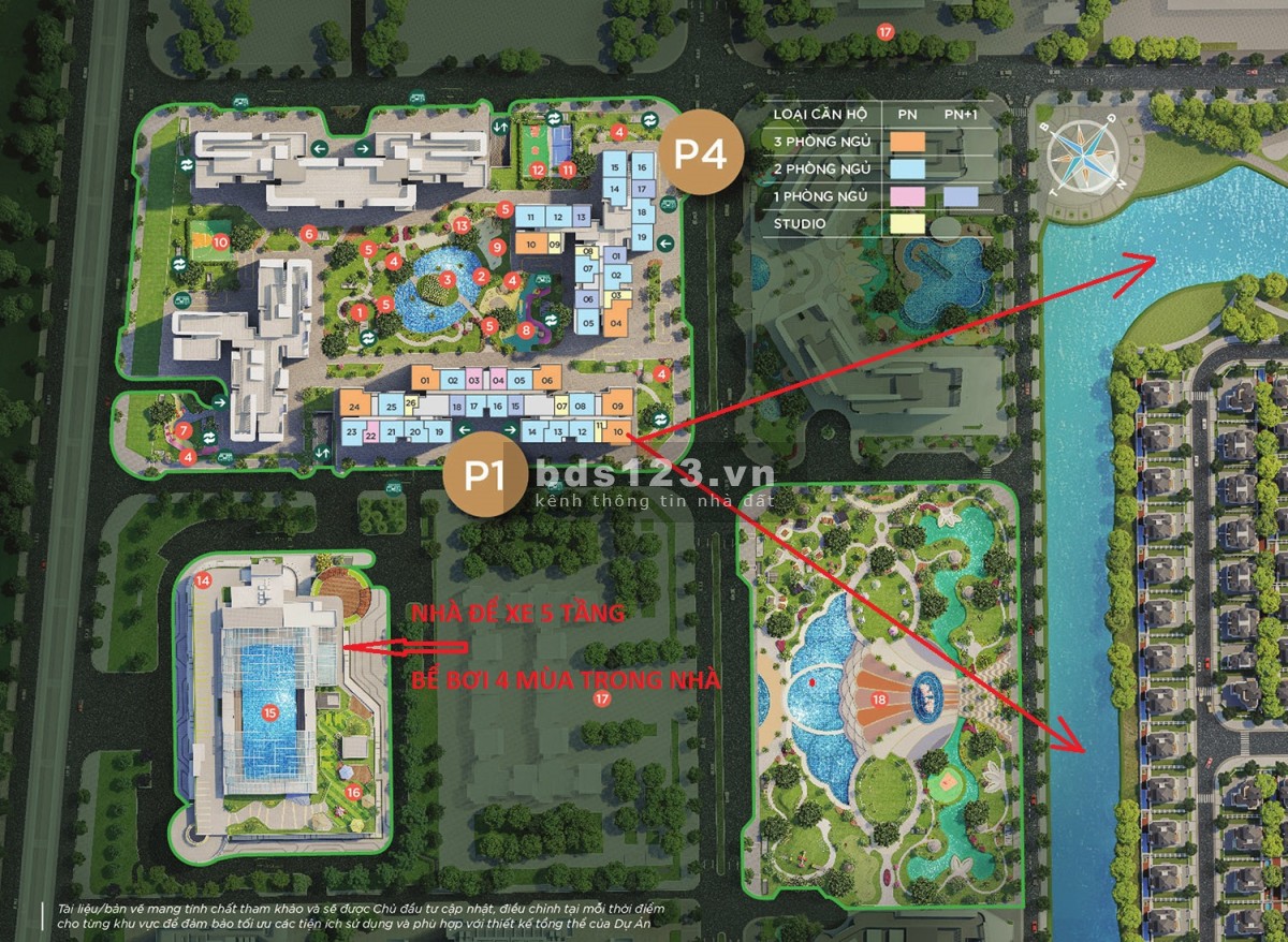 Bán gấp căn 3 phòng ngủ 2WC, 91.7m2 View hồ. Chỉ: 3.6 tỷ. Tòa P1 khu Pavilion Vinhomes Gia lâm.