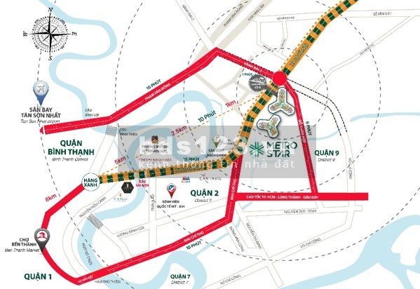 Căn góc 3 mặt tiền căn hộ Metro Star Thủ Đức. Giá gốc chủ đầu tư