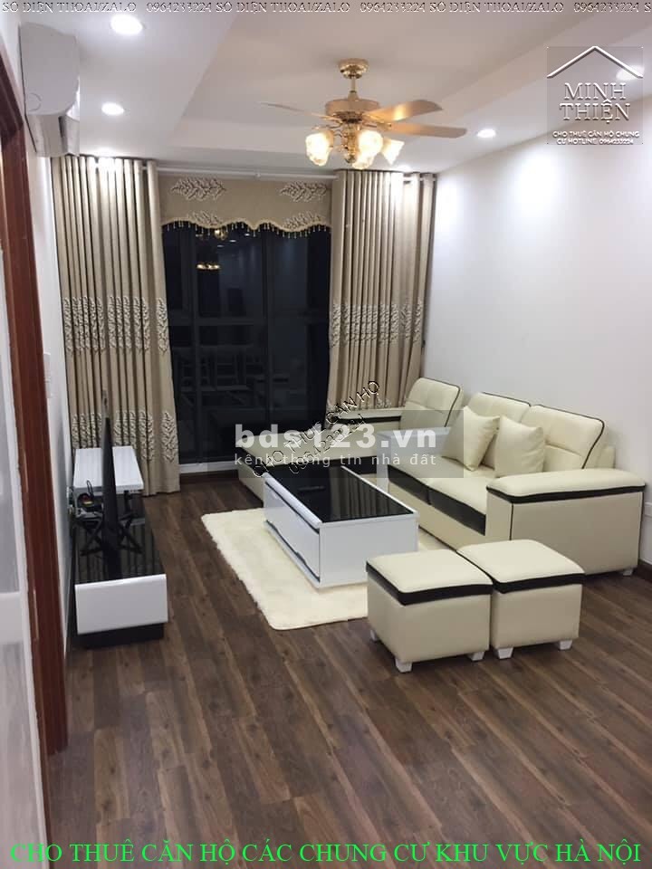 (Chung Cư Goldmark City 136 Hồ Tùng Mậu) Cho Thuê Căn 2n Full Nội Thất Tòa S Tầng Cao View thoáng