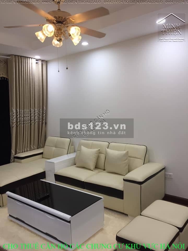 (Chung Cư Goldmark City 136 Hồ Tùng Mậu) Cho Thuê Căn 2n Full Nội Thất Tòa S Tầng Cao View thoáng