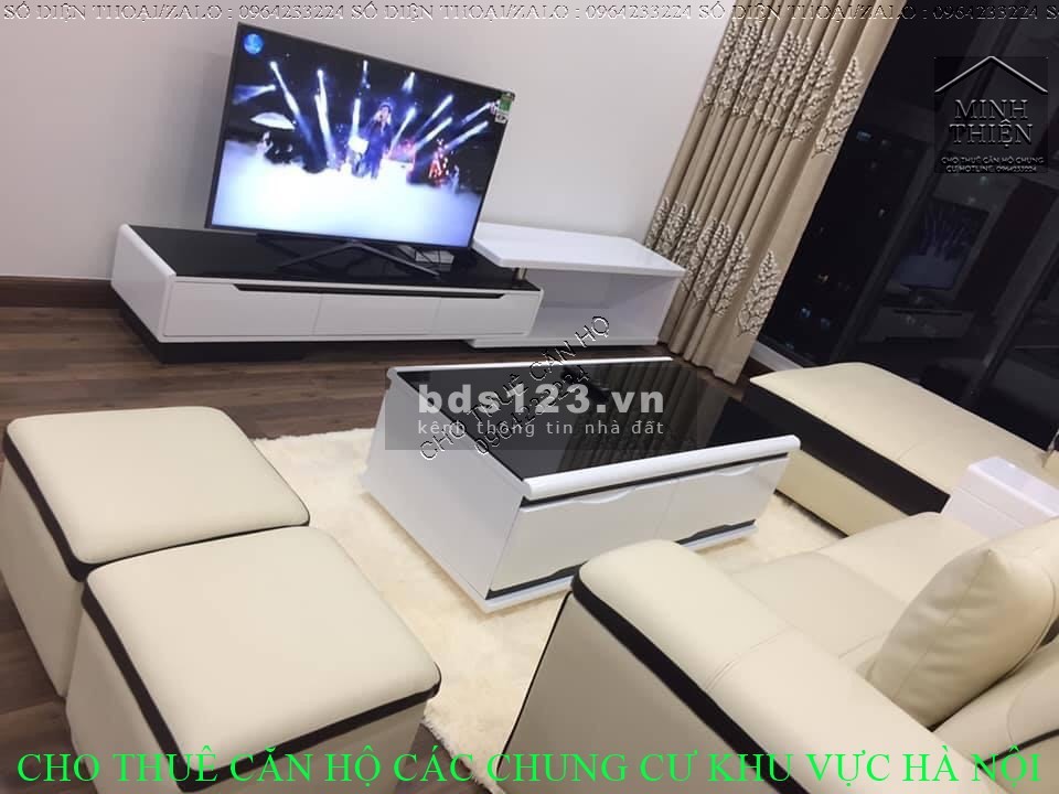 (Chung Cư Goldmark City 136 Hồ Tùng Mậu) Cho Thuê Căn 2n Full Nội Thất Tòa S Tầng Cao View thoáng