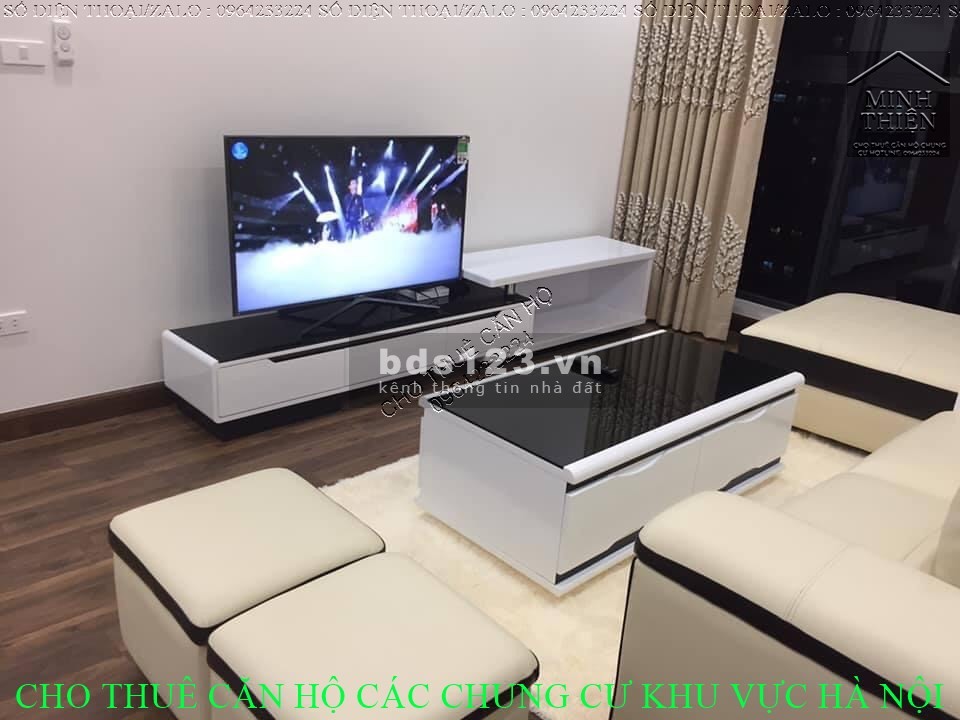(Chung Cư Goldmark City 136 Hồ Tùng Mậu) Cho Thuê Căn 2n Full Nội Thất Tòa S Tầng Cao View thoáng