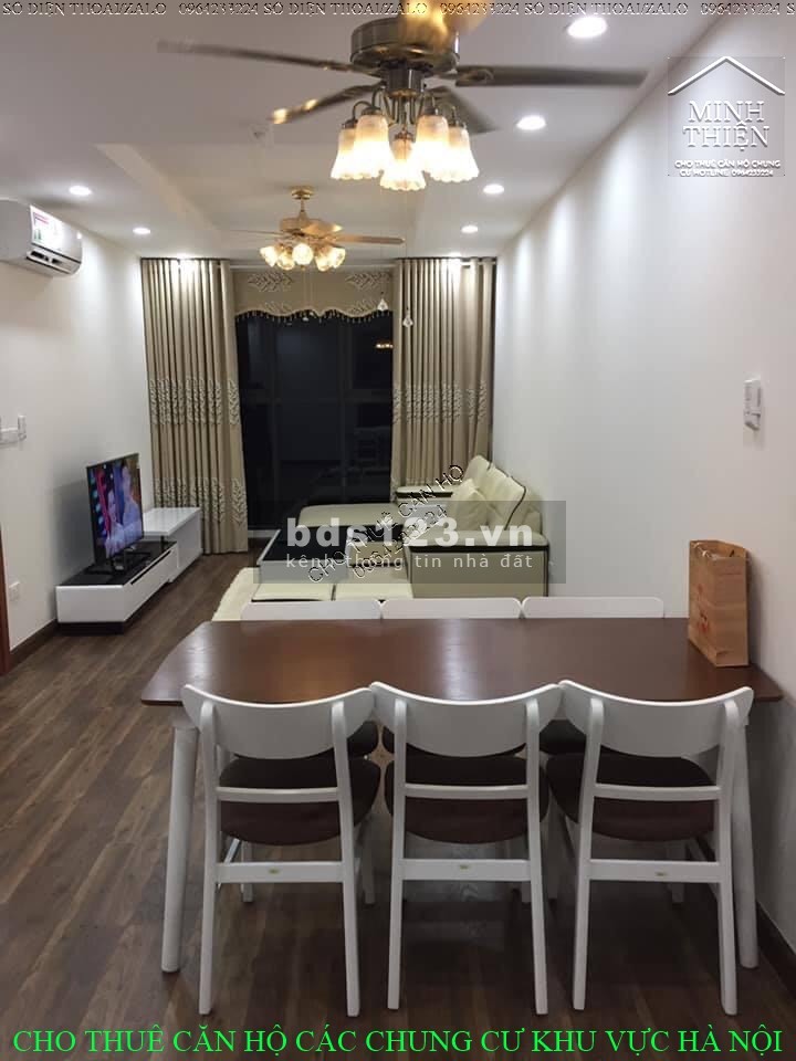 (Chung Cư Goldmark City 136 Hồ Tùng Mậu) Cho Thuê Căn 2n Full Nội Thất Tòa S Tầng Cao View thoáng
