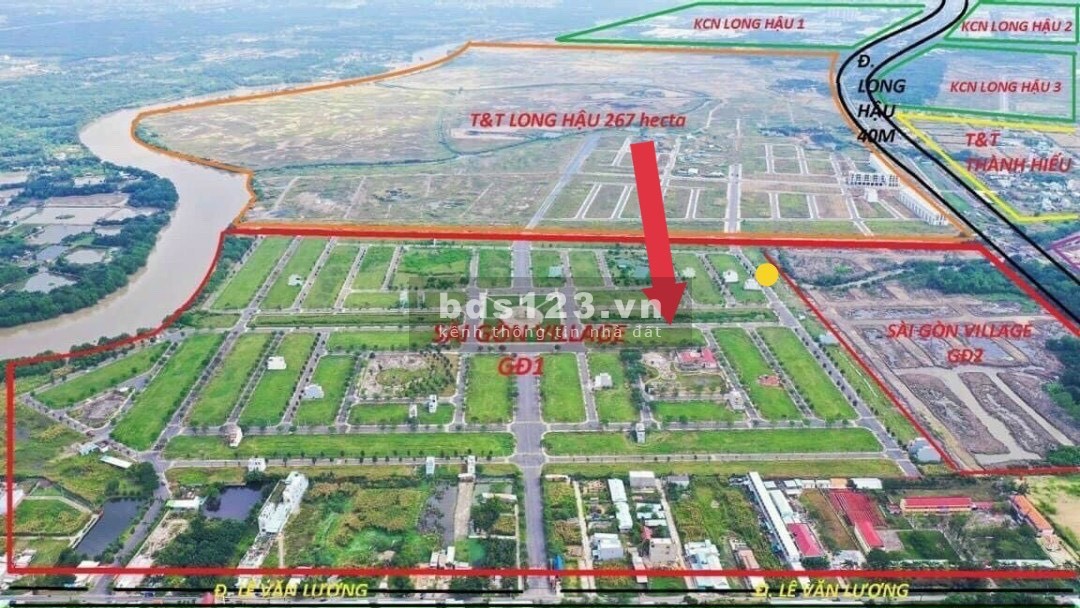 SàiGòn Village bán giá gốc hợp đồng nền B6 - 100m2 view kênh, công viên, đường lớn, nhận sổ ngay.