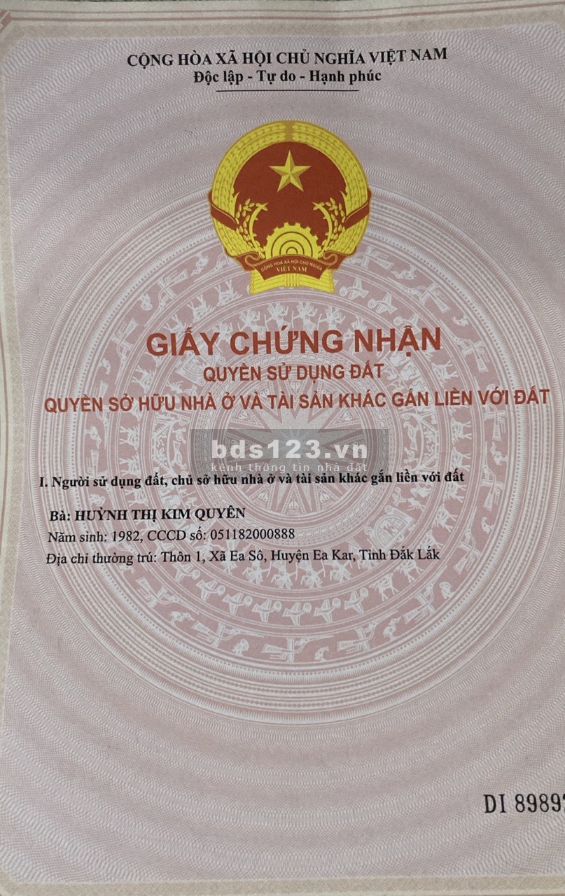 Bán 3025m2 đất rừng sản xuất Xã Ea Sô, Huyện Ea Kar, Đắk Lắk