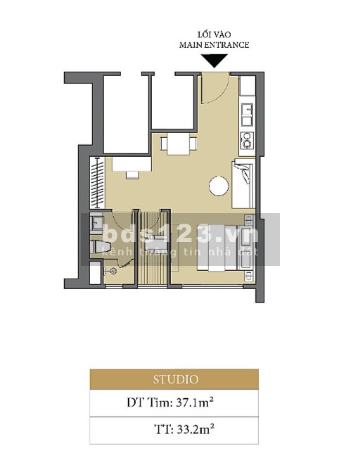 Bán siêu phẩm Studio view hồ 37m tòa B Masteri giá 1.88 tỷ trái tim Vinhomes SMart City