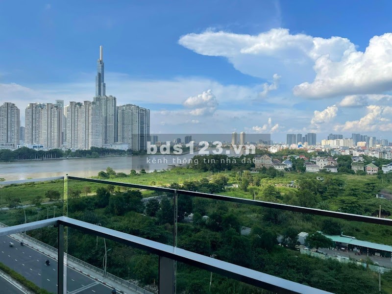 Cho thuê căn hộ River Thủ Thiêm ngay cầu Thủ Thiêm 140m2: 3PN view sông giá 35 triệu - 0909 407 949