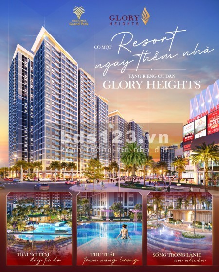 Giỏ hàng Glory Heights nhiều căn đẹp, giá tốt, ưu đãi chiết khấu 10% . LH 0909 407 949