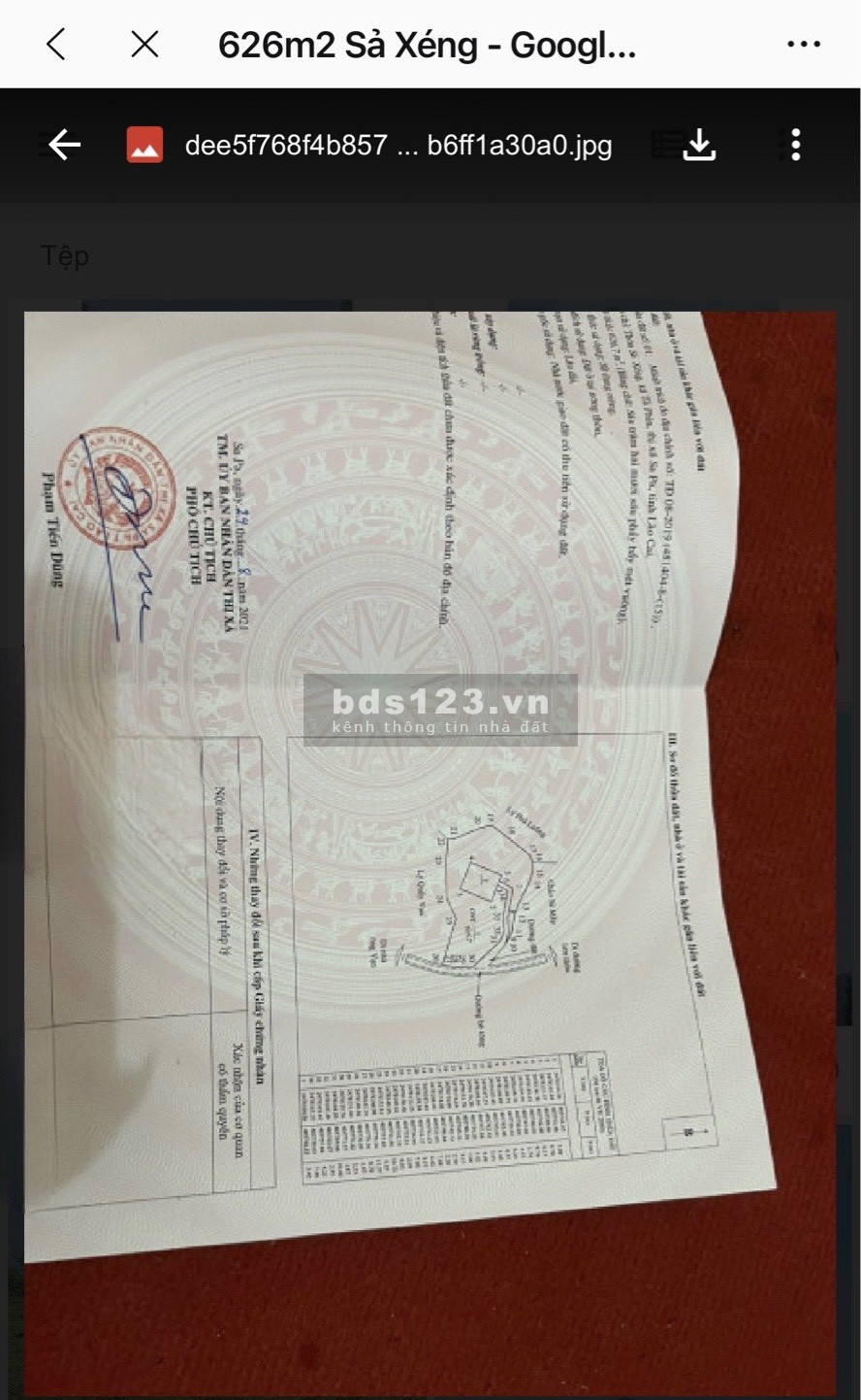 Bán lô đất full thổ cư duy nhất tại Tả Phìn Sapa