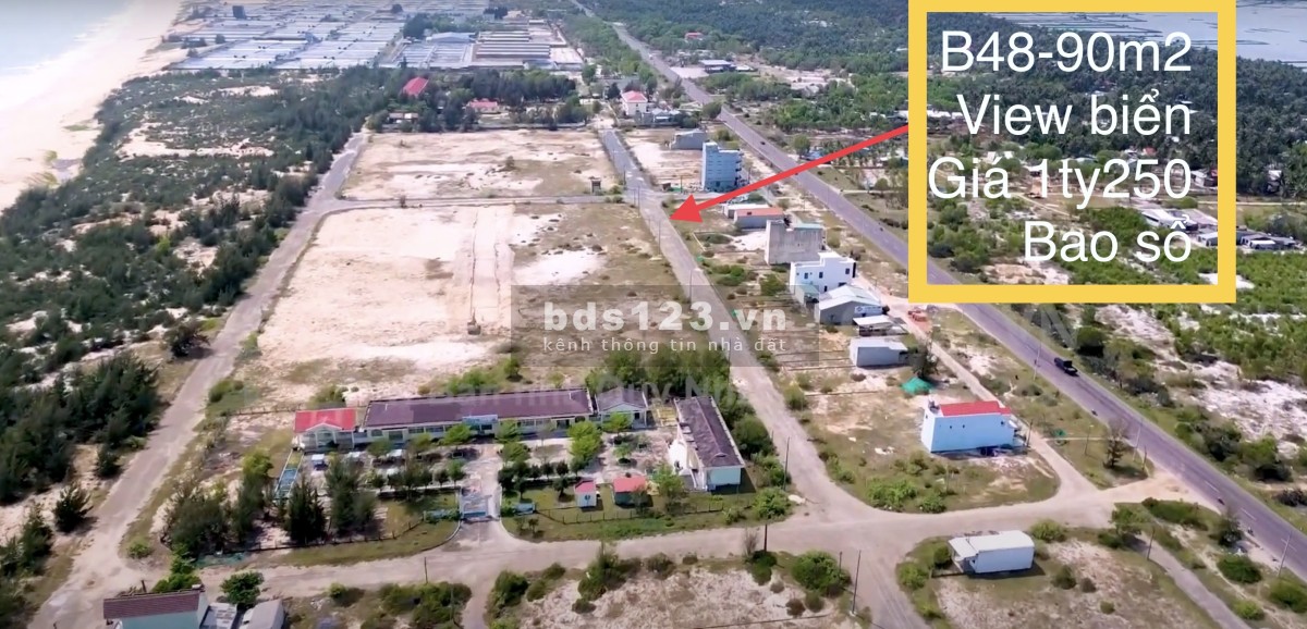 Đất biển Xuân Hải Phú Yên sổ đỏ chỉ 1tỷ250/90m2 - 0867.101.889