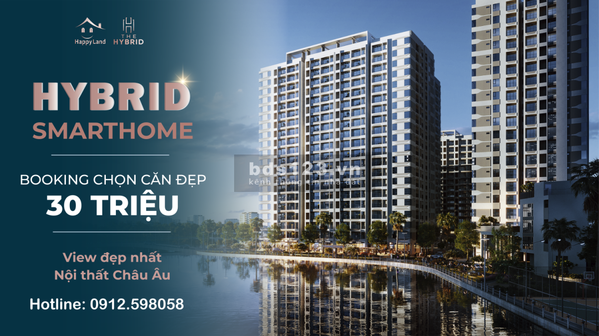 Cọc 30 triệu tặng ngay 20 triệu, booking căn hộ Hybrid view sông, nội thất Châu Âu 63-100m2