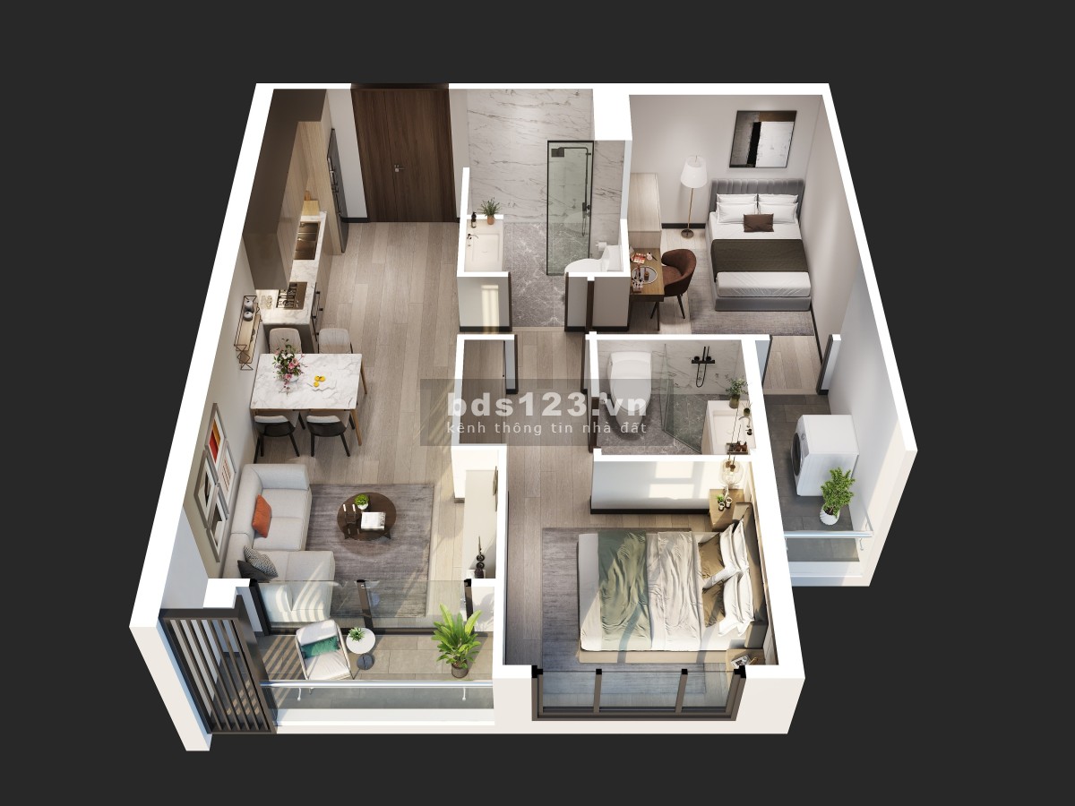 Siêu phẩm 2n2wc 59m view hồ tòa B Masteri trái tim Vinhomes Smart City giá 3,37 tỷ