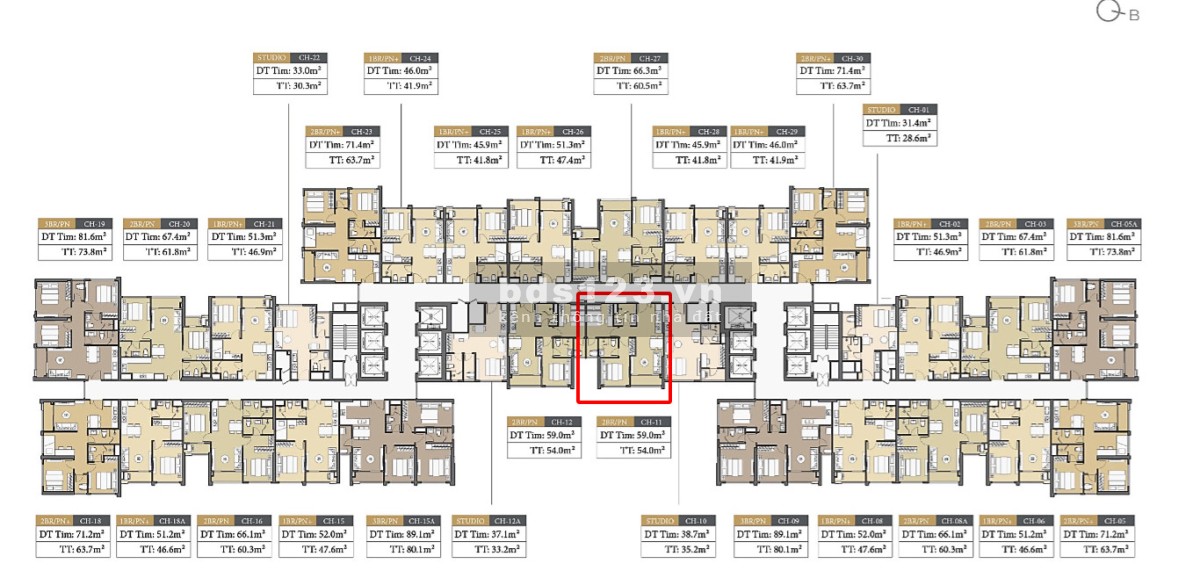 Siêu phẩm 2n2wc 59m view hồ tòa B Masteri trái tim Vinhomes Smart City giá 3,37 tỷ