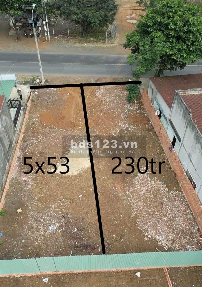 Bán ngay 2 lô đất thổ cư mặt tiền nhựa QH 19m sát bên Phú Giáo, cách TP. HCM 60km giá 230tr