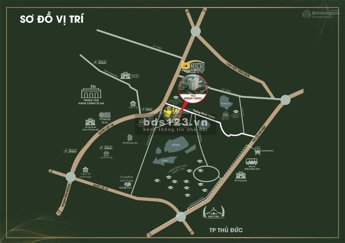 Bcons City khu đô thị phức hợp, giá tốt nhất khu vực, CĐT uy tín, pháp lý đầy đủ, tiện ích đa dạng