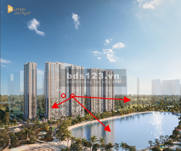 Siêu phẩm 3PN 89m Masteri view hồ siêu đỉnh dự án Vinhomes Smart City giá 5,3 tỷ
