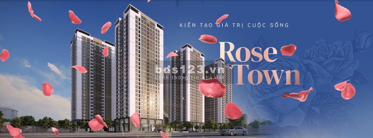 Bán chung cư 2PN Rose Town giá tốt full nội thất, bàn giao căn hộ ở ngay chỉ từ 2.4 tỷ