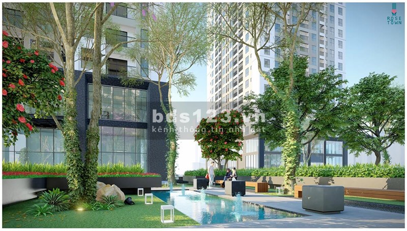 Bán chung cư 2PN Rose Town giá tốt full nội thất, bàn giao căn hộ ở ngay chỉ từ 2.4 tỷ