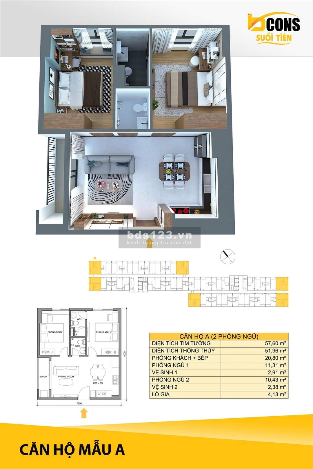 Chung cư Bcons Suối Tiên làng đại học Thủ Đức giá chỉ từ 1ty180tr trả trước 280tr sở hữu ngay.