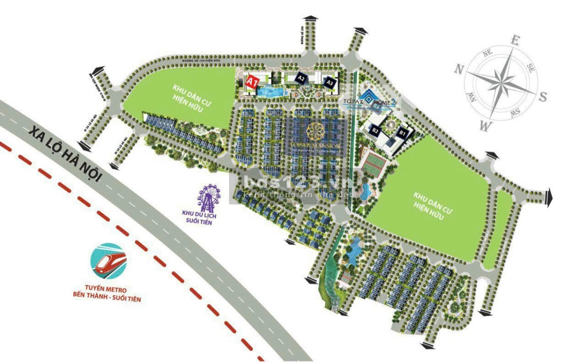 Chính chủ cho thuê căn hộ chung cư 2 phòng ngủ, 2 nhà vệ sinh - TOPAZ HOME 2