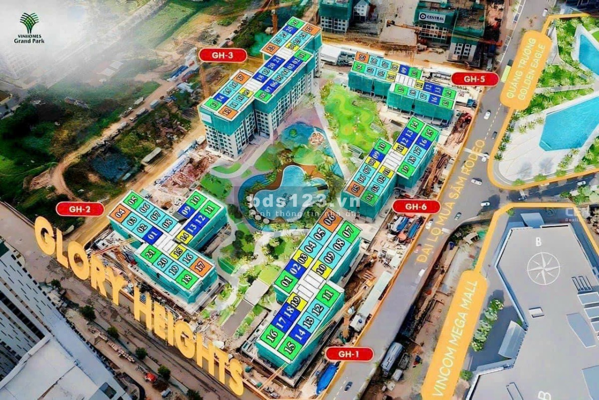 Vinhomes Glory Heigh - Đối diện Vincom Mega Mall Giỏ hàng đa dạng giá tốt căn đẹp từ ĐL Top 1