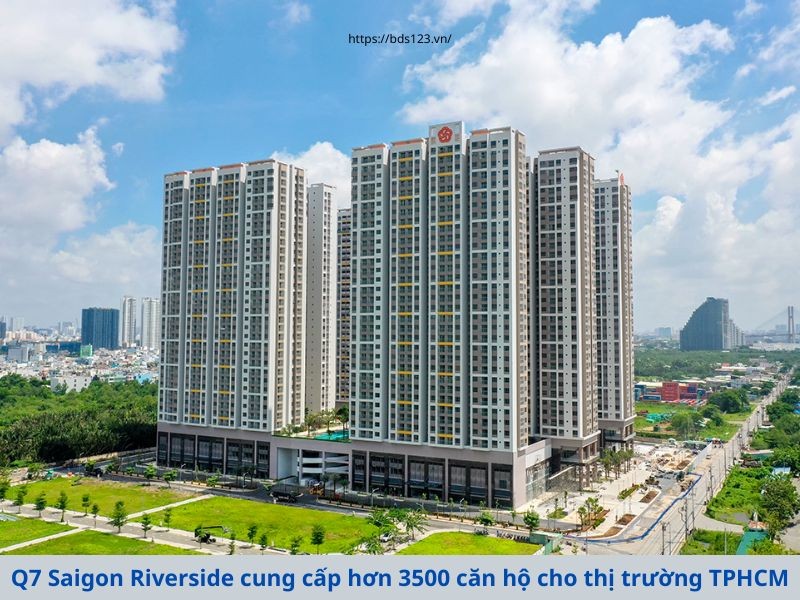 Q7 Saigon Riverside cung cấp hơn 3500 căn hộ cho thị trường TPHCM