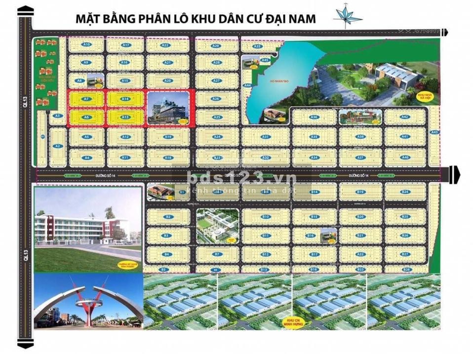 Hot Hot bất động sản công nghiệp - Khu dân cư Đại Nam - Chơn Thành - Bình Phước