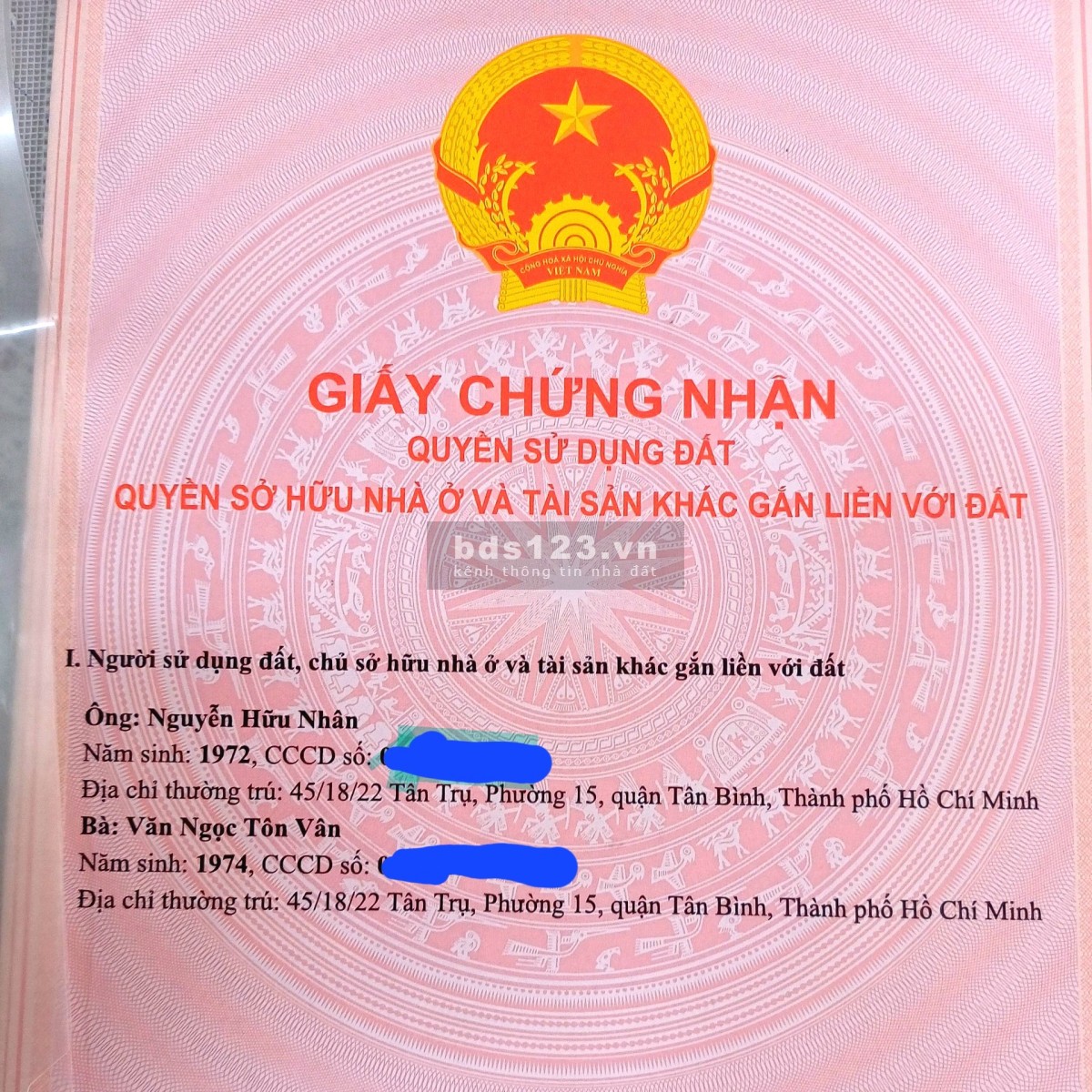 Bán nhà hẻm xe hơi đường Tân Trụ P15 Tân Bình