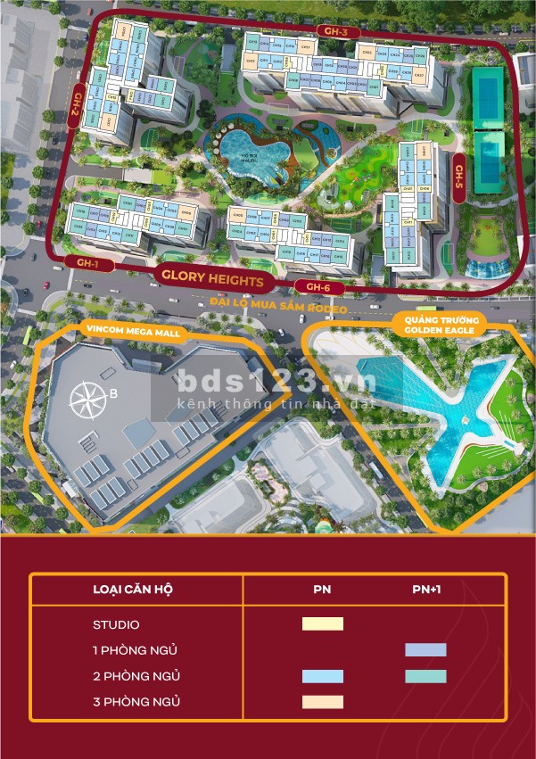 Căn Hộ Glory Height mở bán 2 tòa Hoa Hậu đẹp nhất không lo lãi lên đến 8 năm Triết khấu 10%