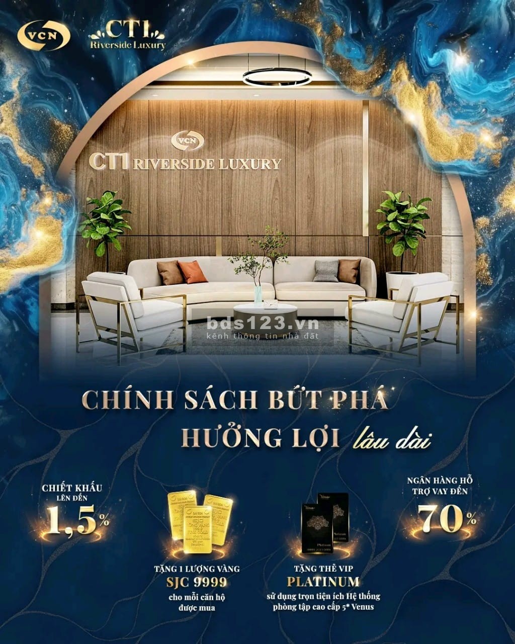 Căn hộ cao cấp CT1 Riverside Luxury nằm ngay KDT VCN Phước Long Nha Trang