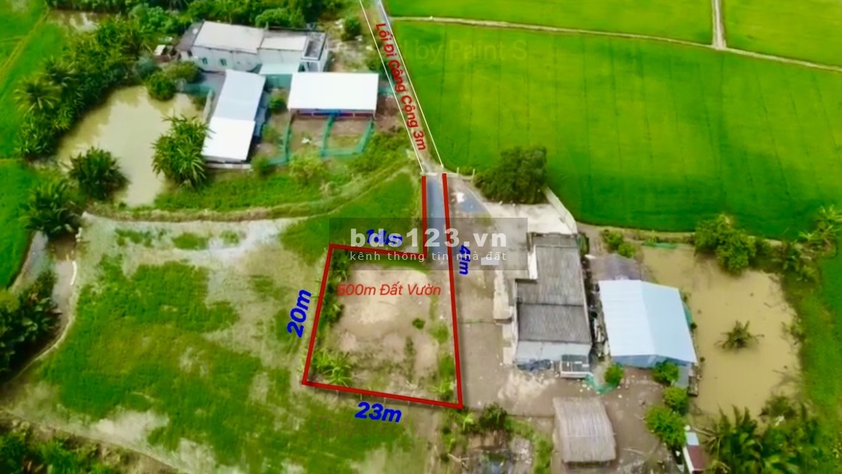 Bán 500m đất vườn Mỹ Lệ, Cần Đước 750tr hết sổ