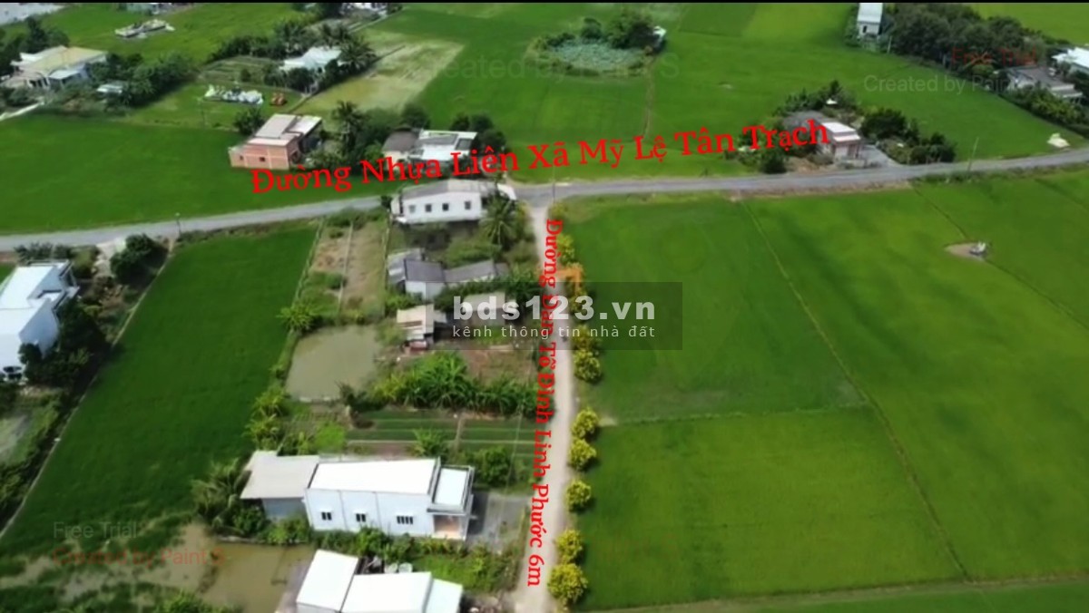 Bán 500m đất vườn Mỹ Lệ, Cần Đước 750tr hết sổ