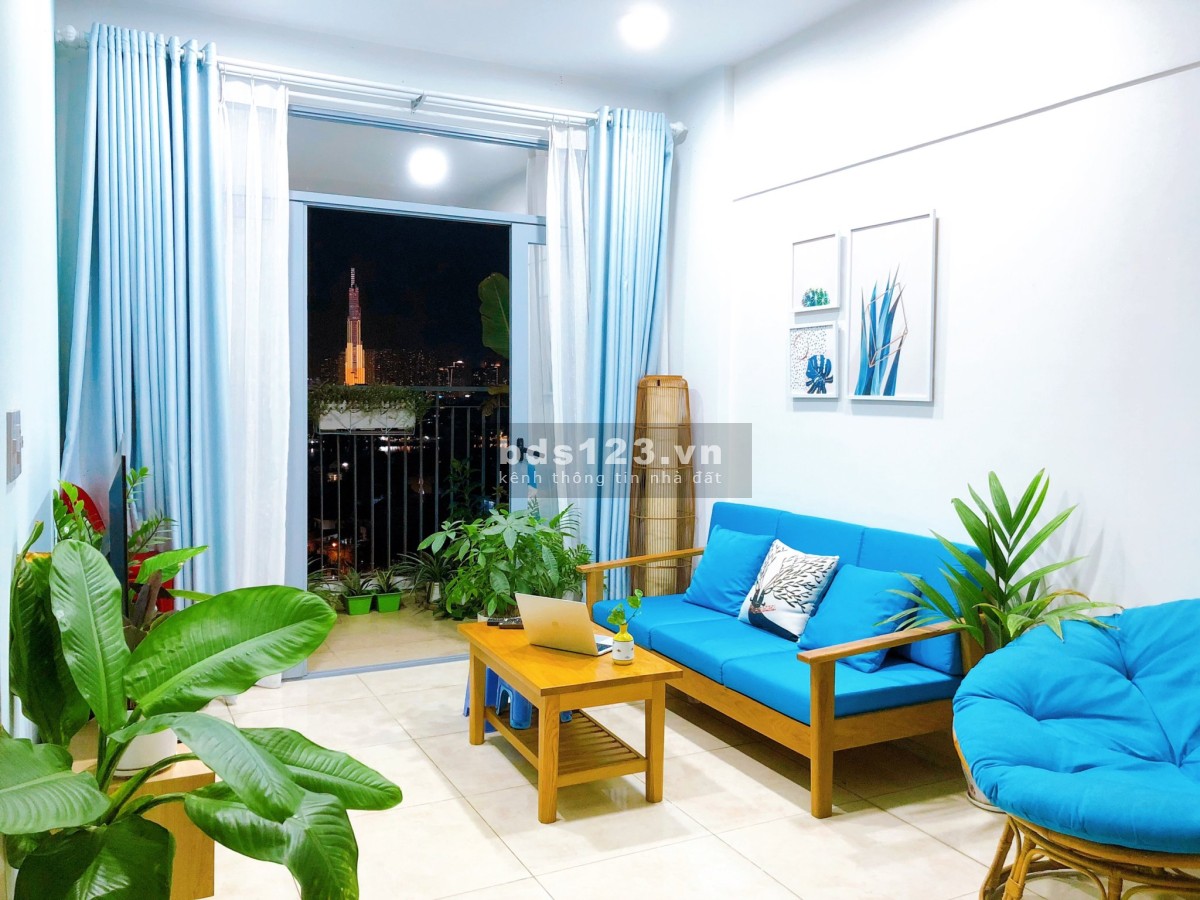 Cho thuê Opal Garden 2PN View Sông Tầng trung Căn Góc Sẵn Nội Thất