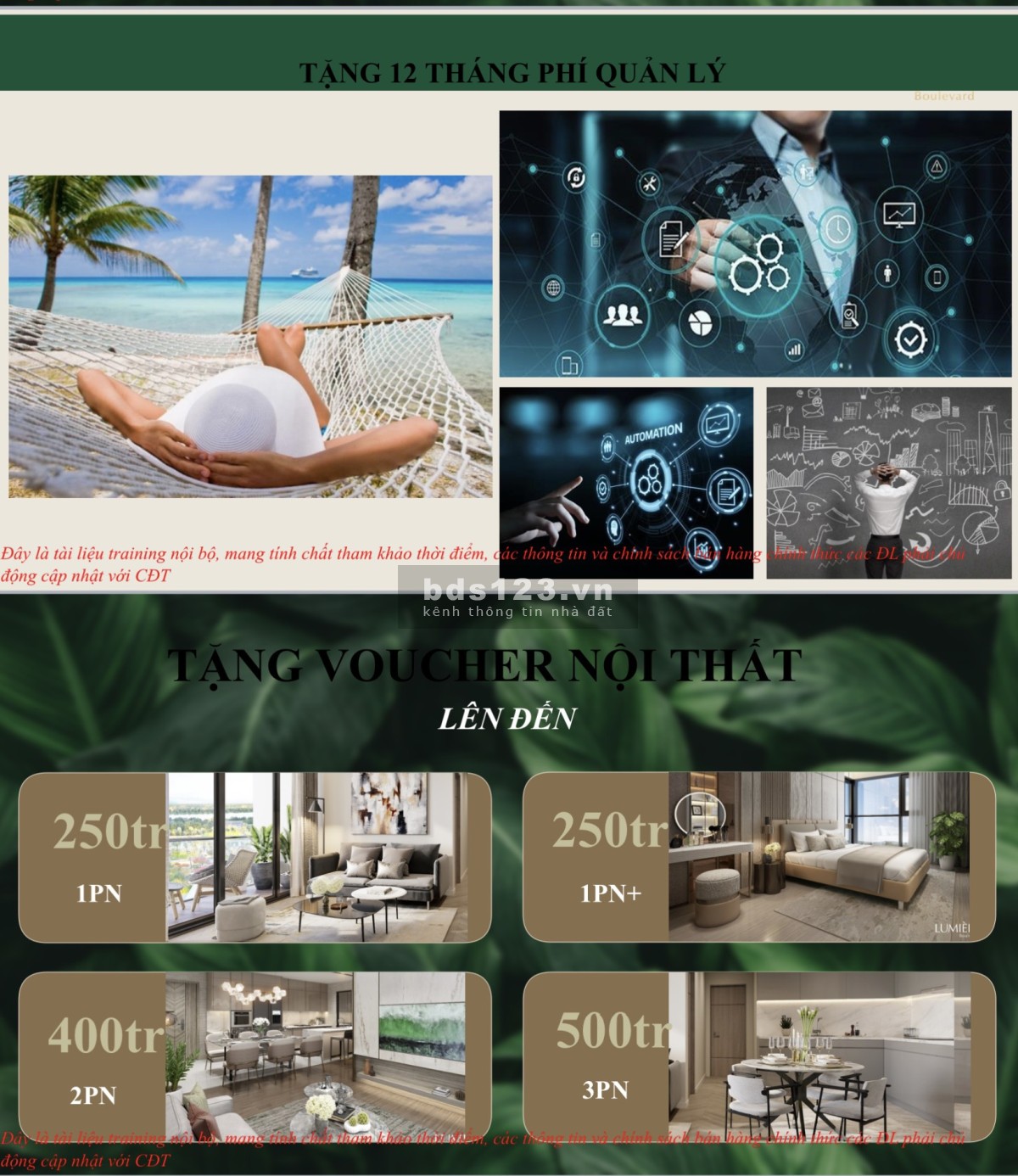 Lumiere Boulevard - Căn hộ compound cao cấp 68% căn hộ view sông vĩnh viễn