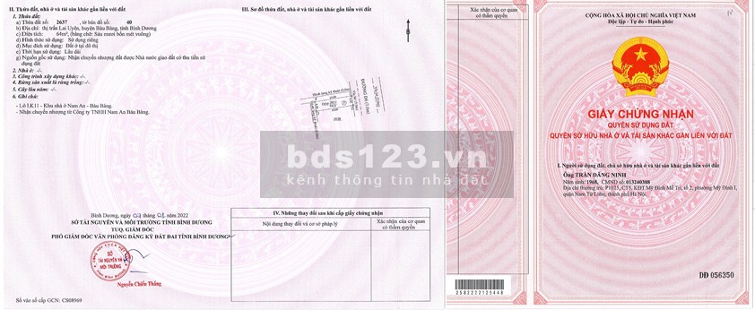 Đất nền Nam An - Bàu Bàng ngay Quốc lộ 13 giá chỉ 1,550 tỷ/nền