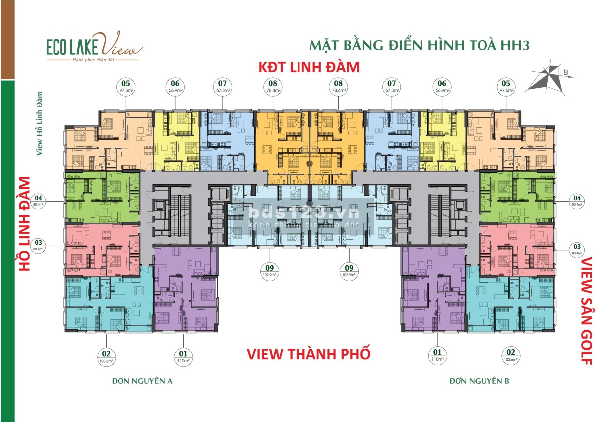 Bán 30 căn hộ chung cư Eco Lake View rẻ 15 - 18% 70m2 giá chỉ 2,3 tỷ, nhận nhà ở ngay