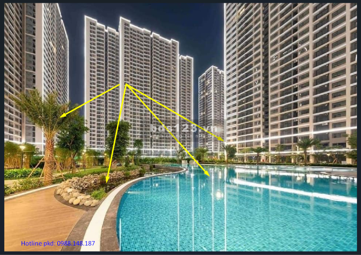 Căn 3 ngủ T8, 19, 27tòa GS1 89M2 Vinhomes Smart City view nội khu bể bơi, CK700 TRIỆU Nhận nhà ngay