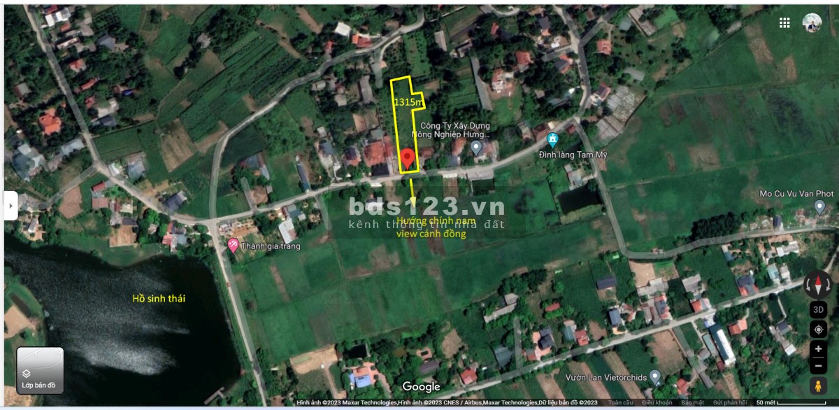 1315m2 Tản Lĩnh, Ba Vì, HN, 500m ra QL 87A, cuối đại lộ Thăng Long kéo dài, chính chủ bán giá gốc