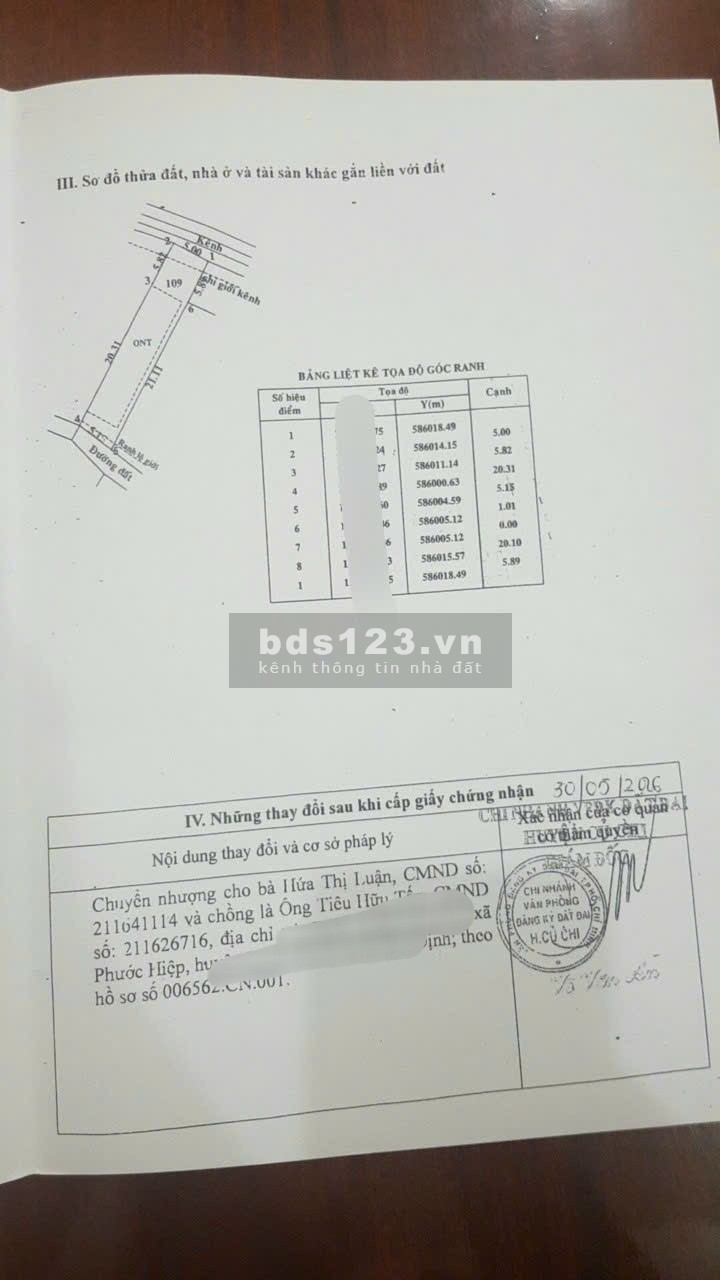 Bán lô đất thổ 135m² đường Cây Da, Tân Phú trung, Củ chi, SHR, 690 triệu