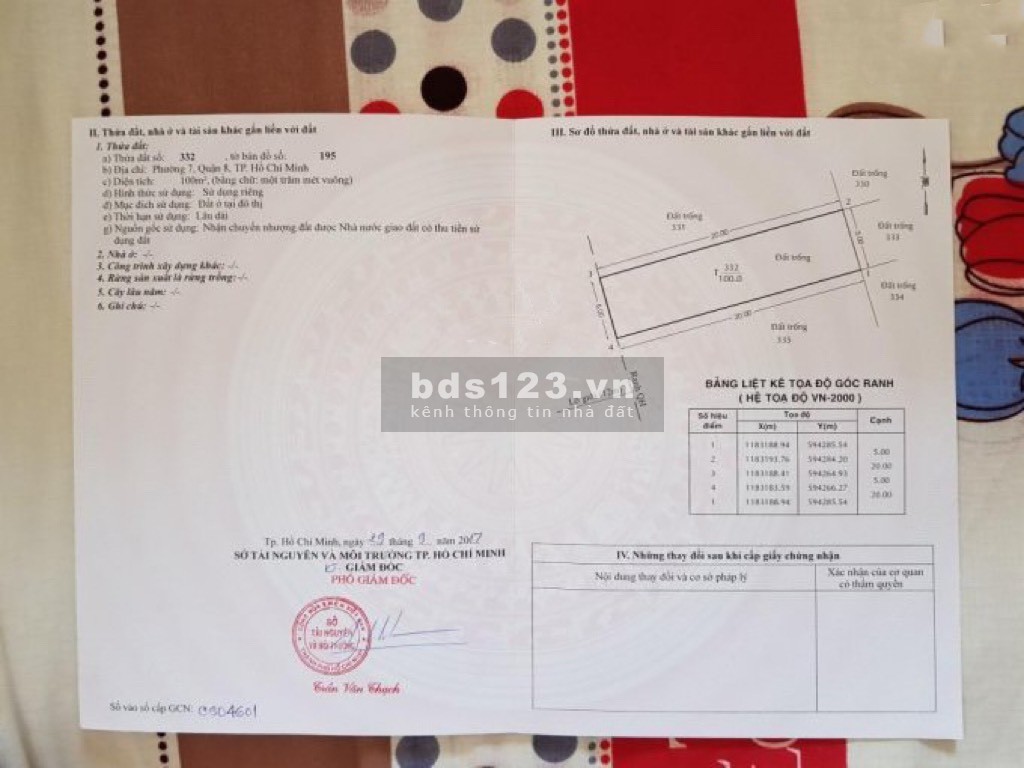 CĐT Ngộp bank cần bán gấp lô đất 100m2/1ty599 trong kdc bình điền quận 8 tphcm. cho vay 50 - 70%
