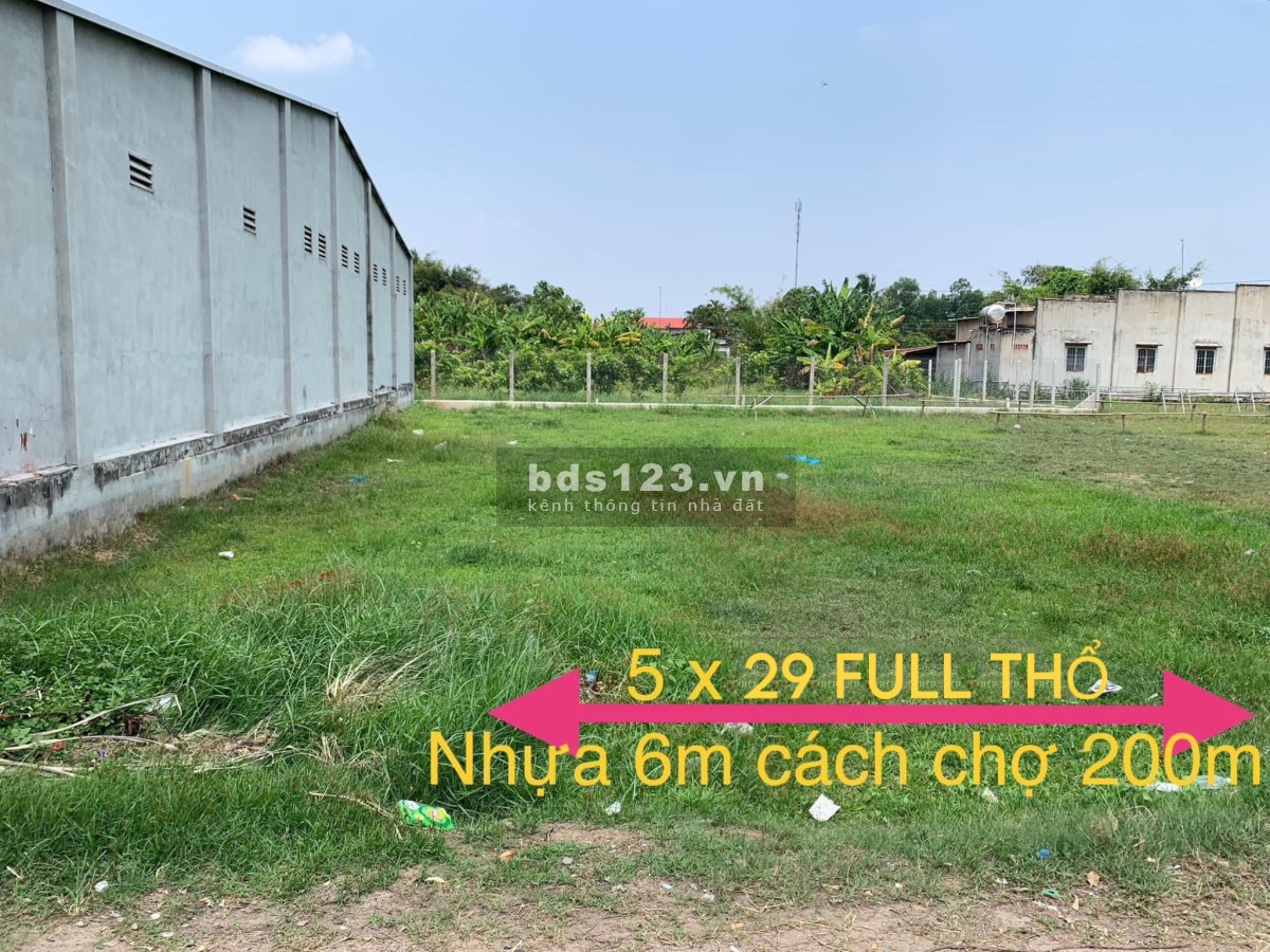 Bán đất ngộp ngay chợ Thạnh Đức Gò Dầu, 145m2 480tr full thổ