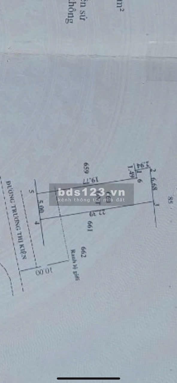 Bán đất MT đường Trương Thị Kiện xã Thái Mỹ Củ Chi Diện tích 5x22 full thổ cư