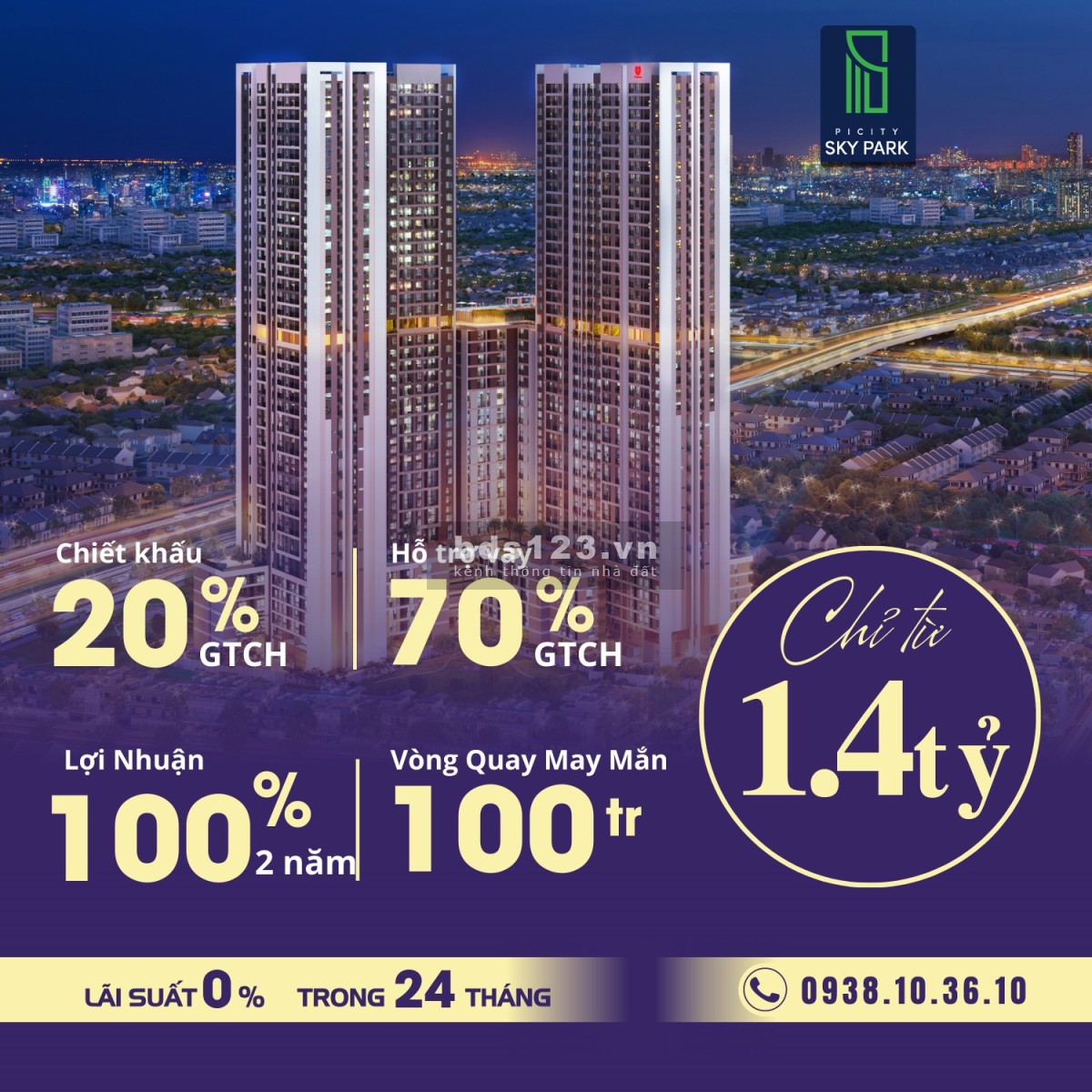 Căn hộ chuẩn Resort ngay UBND phường An Bình, giá từ 1,3ty/ căn, ck lên đến 400tr. LH : 0938103610