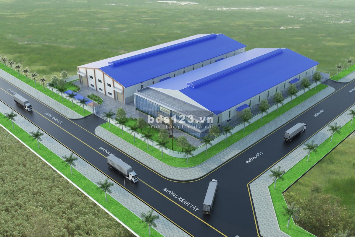 Bán xưởng mới xây KCN Hải Sơn lô góc mặt tiền trục chính gần 12,000m2 Lh 0813123205
