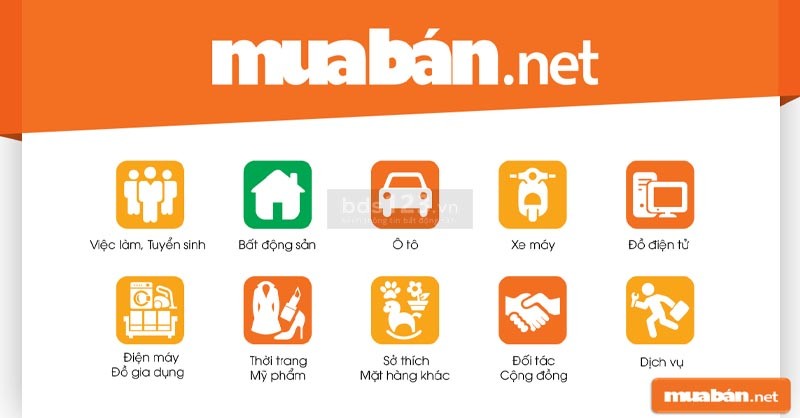 Website đăng tin bất động sản miễn phí Muaban.net