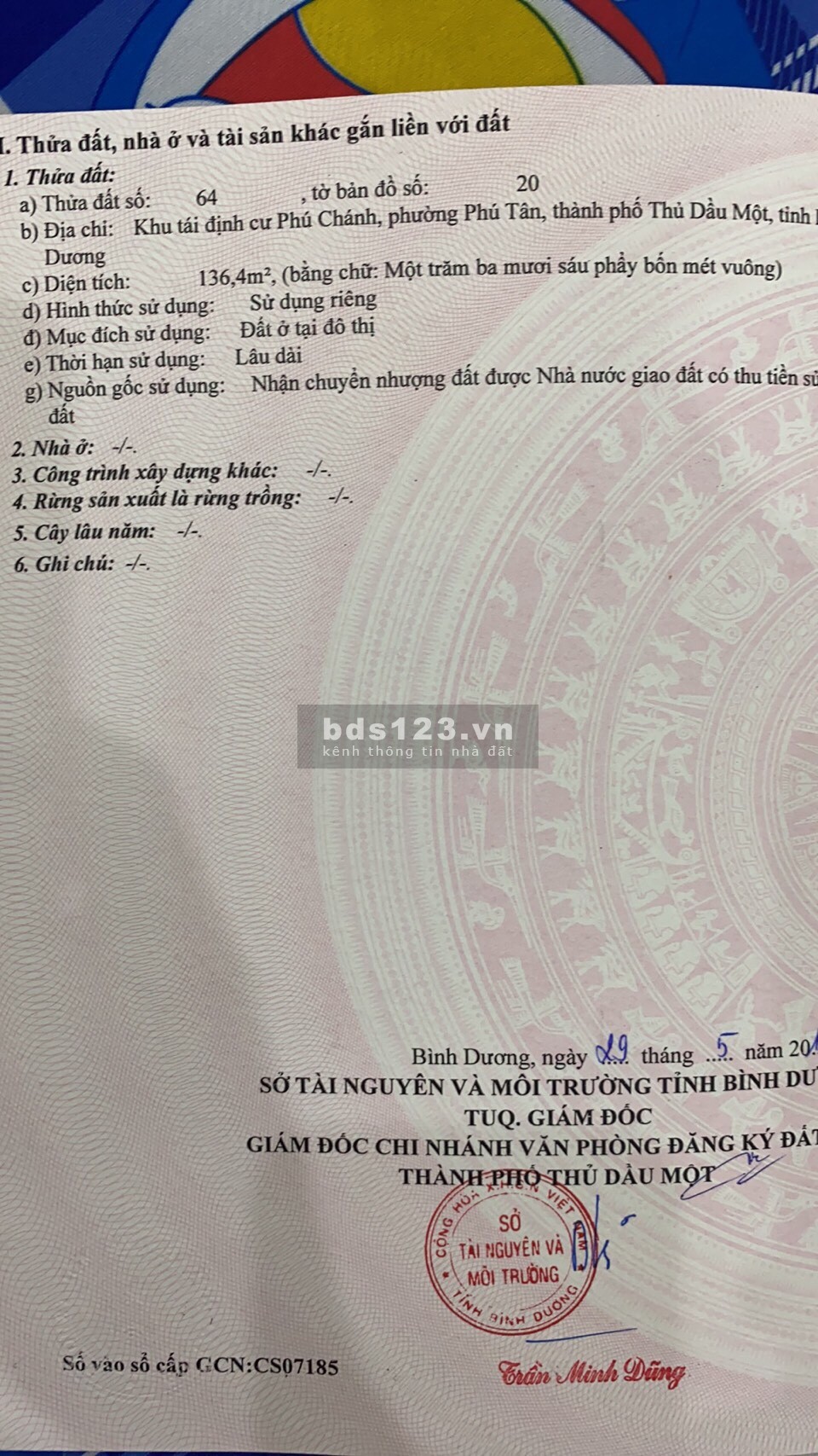 Chủ cần ra bán gấp nhà mặt tiền đường 15m Bình Dương 4,9 tỷ