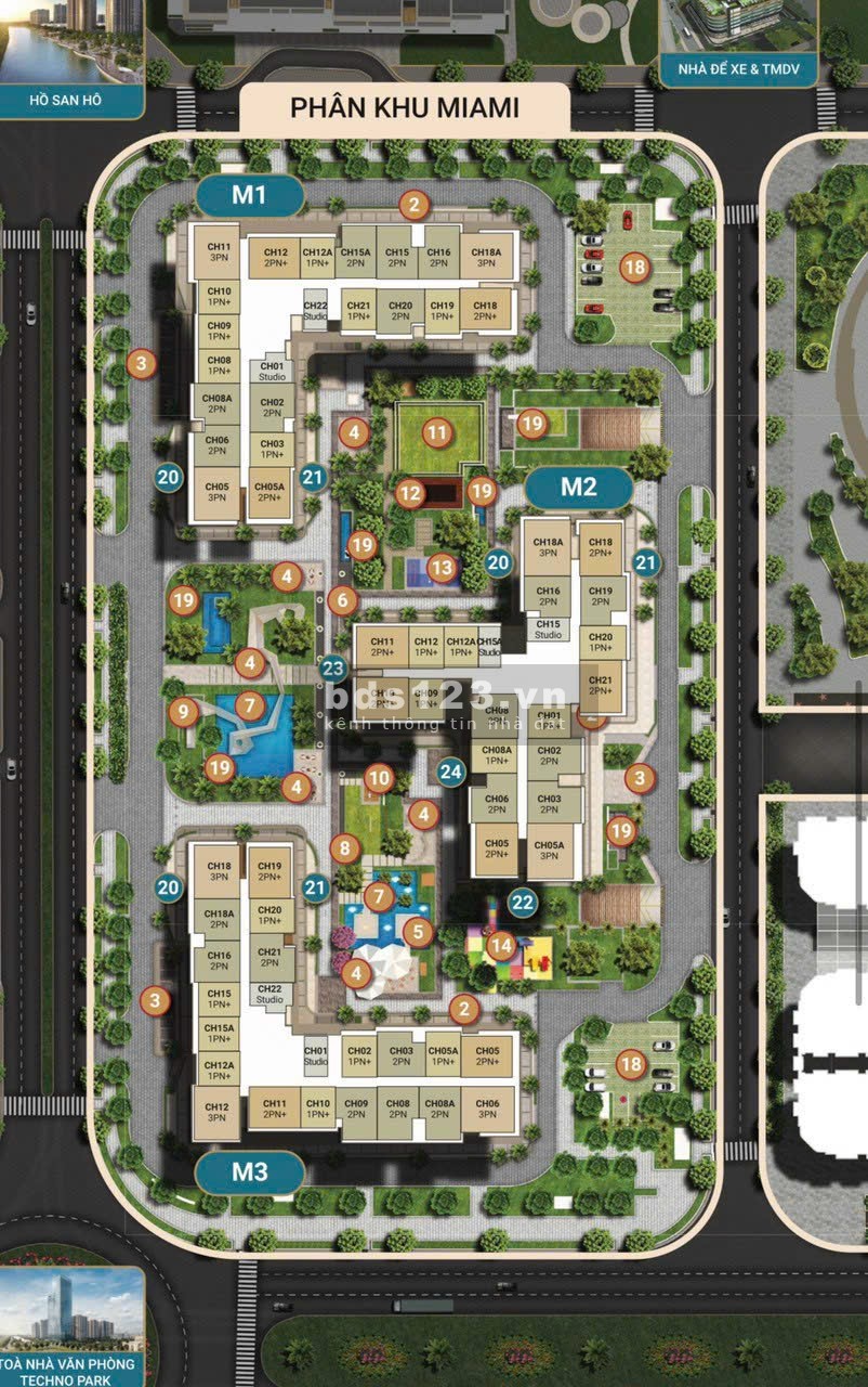 Quỹ căn chung cư Masterise Ocean Park giá tốt nhất 1, 2, 3PN giá tốt nhất thị trường